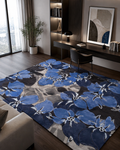 Hand Tufted Wool Rug | Cornflower Blue, Navy & Grey | Twirks by Rugfine